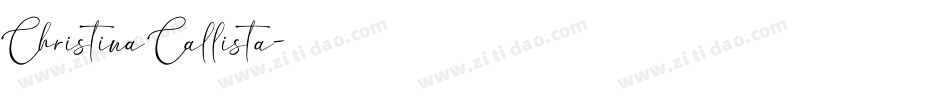 Christina Callista字体转换